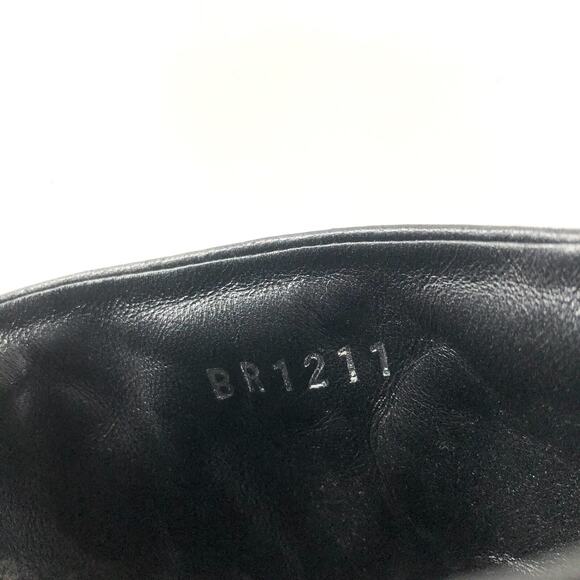 Louis Vuitton Revival Monogram Emboss Black Leather Heeled Mules Sandals 40 - Picture 10 of 11